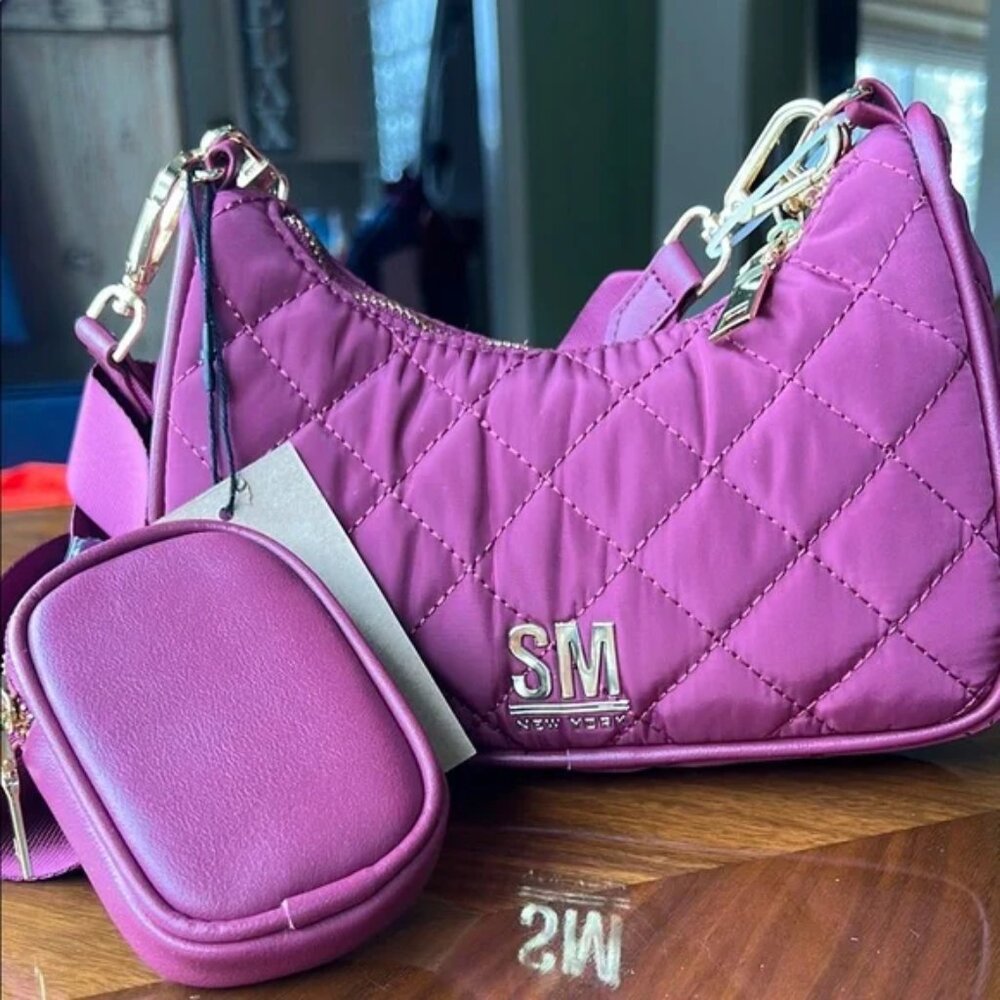 Maroon Quilted Steve Madden Bag new with tags